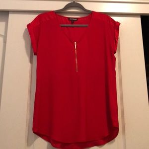 Express red blouse